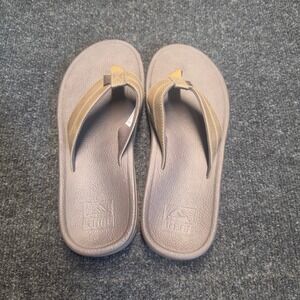 Reef Cushion Phantom Mens Sandals Brown Tan Flip Flops Size 8 C-20 ICC